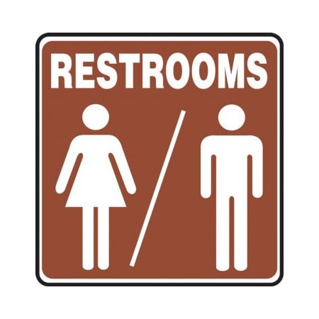 RESTROOM SIGNS 10 X 10 DURAPLASTIC MRST553XT